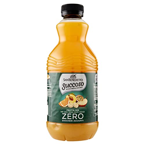 12x San Benedetto Succoso Frutta mix zero PET ohne zucker 90cl Fruchtsaft saft von Italian Gourmet E.R.