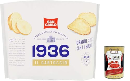 12x San Carlo 1936 Il Cartoccio Patatine Kartoffelchips Chips 170g Packung + Italian Gourmet polpa 400g von Italian Gourmet E.R.