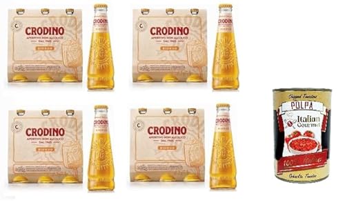 12x San pellegrino Crodino 175 ml Aperitif ohne Alkohol bitter aus italien + Italian Gourmet polpa 400g von Italian Gourmet E.R.