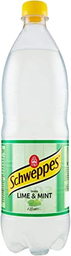 12x Schweppes Lime & Mint kohlensäurehaltiges Getränk mit Limettensaft PET 1Lt von Italian Gourmet E.R.