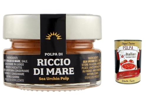 12x Smeralda Polpa di Riccio di mare Seeigelbrei 55gr+ Italian Gourmet polpa 400g von Italian Gourmet E.R.