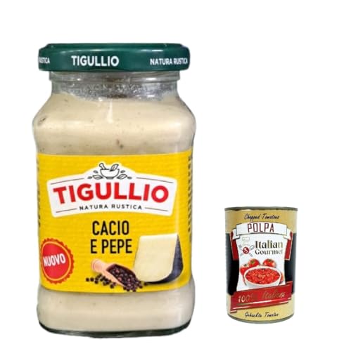 12x Star Tigullio sugo Cacio und Pepe -Sauce mit Pecorino Romano Dop creme 185g + Italian Gourmet polpa 400g von Italian Gourmet E.R.