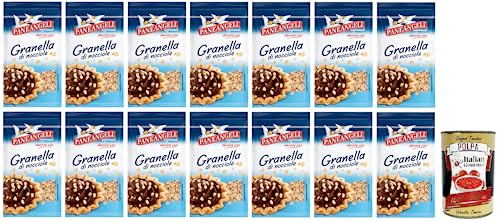 14x Paneangeli Granella di Nocciole,Haselnusskorn,gebrauchsfertige Haselnüsse zum Anreichern und Dekorieren von Desserts 50g + Italian Gourmet Polpa di Pomodoro 400g Dose von Italian Gourmet E.R.