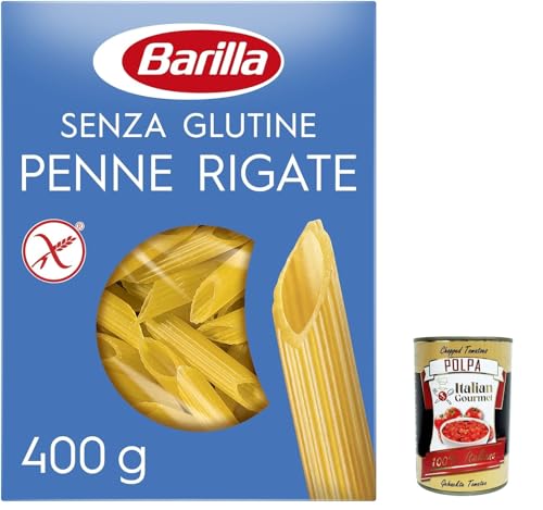 20x Barilla Penne rigate 400g senza Glutine Glutenfrei pasta nudeln, gluten free + Italian Gourmet polpa 400g von Italian Gourmet E.R.