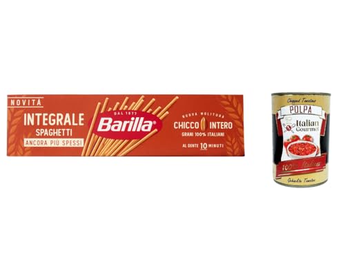 20x Pasta integrale Spaghetti Integrali Vollkorn italienisch Nudeln 500 g pack + Italian Gourmet polpa 400g von Italian Gourmet E.R.