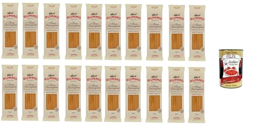 20x Rummo Spaghetti grossi N. 5 Hartweizengrieß Pasta Italienische Nudeln 500g Packung + Italian Gourmet Polpa di Pomodoro 400g Dose von Italian Gourmet E.R.