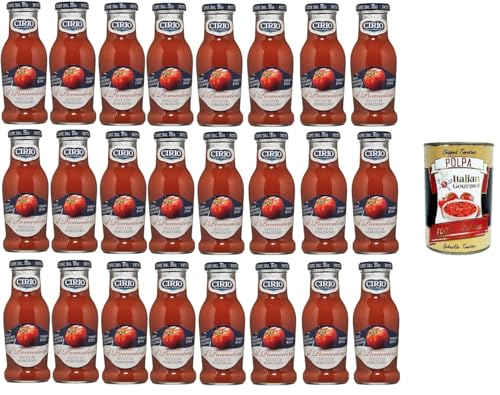 24x Cirio Succo di pomodoro Tomatensaft 200ml+ Italian Gourmet polpa 400g von Italian Gourmet E.R.