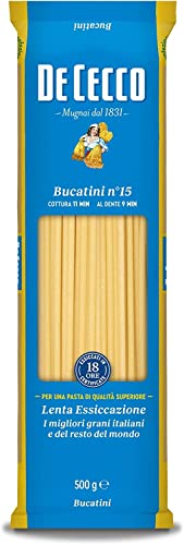 24x Pasta De Cecco 100% Italienisch Bucatini n. 15 Nudeln 500g + Italian Gourmet Polpa 400g von Italian Gourmet E.R.