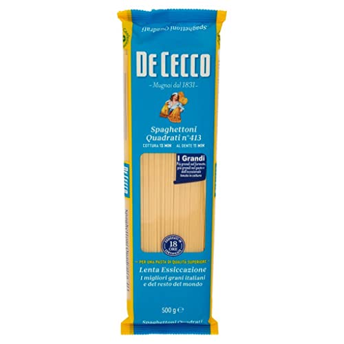 24x Pasta De Cecco 100% Italienisch Spaghettoni Quadrati N°413 Nudeln 500g + Italian Gourmet Polpa 400g von Italian Gourmet E.R.