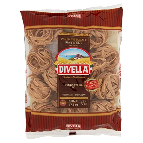 24x Pasta Divella Tagliatelle integrale n. 91 Vollkor italienisch Nudeln 500 g + Italian Gourmet polpa 400g von Italian Gourmet E.R.