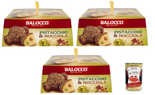 3x BALOCCO COLOMBA PISTAZIEN-HASELNUSS 750 GR+ Italian Gourmet polpa 400g von Italian Gourmet E.R.