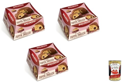 3x Balocco Zuppa Inglese Biskuitkuchen und Vanillesoße 650gr + Italian Gourmet polpa 400g von Italian Gourmet E.R.