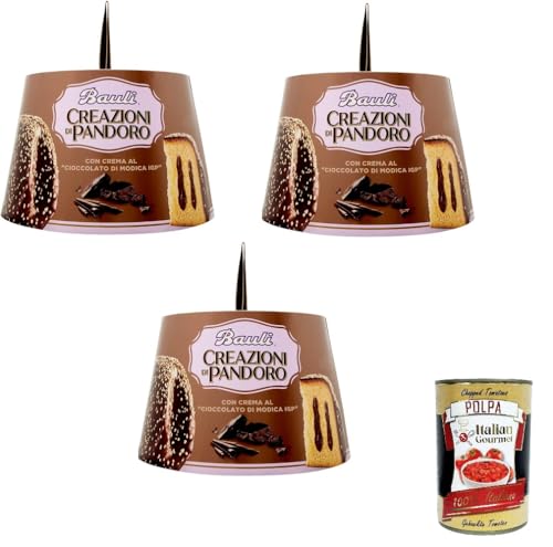 3x Bauli - CREAZIONI DI PANDORO AL CIOCCOLATO DI MODICA KREATIONEN MIT MODICA-SCHOKOLADE - 800 GR+Italian gourmet polpa 400g von Italian Gourmet E.R.