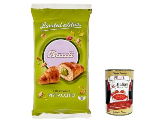 3x Bauli Croissant farcito al Pistacchio, Croissant Bauli Kuchen mit Pistazien füllung 250g + Italian Gourmet polpa 400gta von Italian Gourmet E.R.