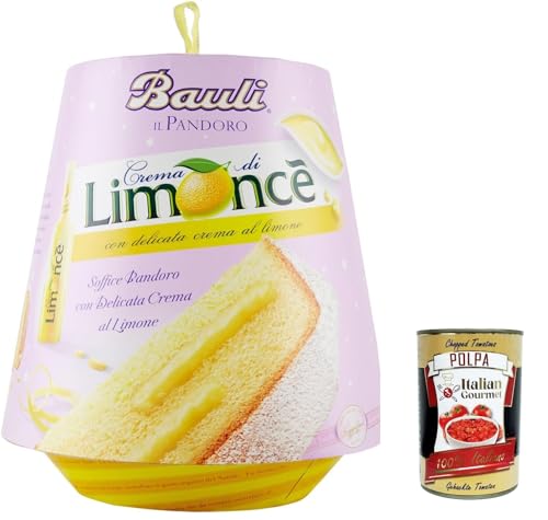 3x Bauli Pandoro con crema Limoncè weich pandoro mit Zitronencreme 750g + Italian Gourmet polpa 400g von Italian Gourmet E.R.