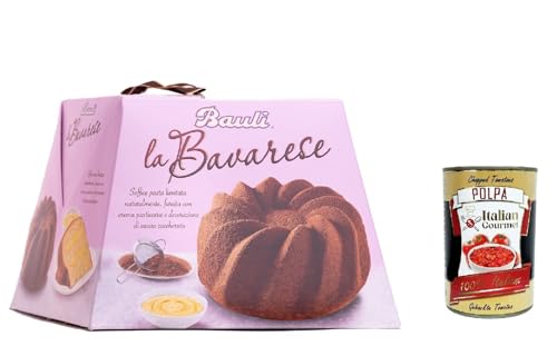 3x Bauli Torta La Bavarese Kuchen mit gesüßtem Kakao überzogen und mit Vanillepudding gefüllt 700g + Italian gourmet polpa 400g von Italian Gourmet E.R.