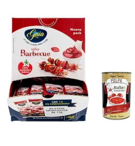 3x Biffi Barbecue-Sauce BBQ Einzeldosis-Beutel 10 g x 132 Stück Single -Potion + Italian gourmet polpa 400g von Italian Gourmet E.R.