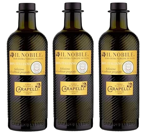 3x Carapelli Il Nobile Olio Extra Vergine di Oliva Natives Olivenöl Extra 750ml von Italian Gourmet E.R.