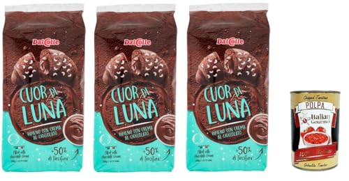 3x DALCOLLE COUR DI LUNA Mit Schokoladencreme gefüllte Croissants 250 GR+ Italian Gourmet polpa 400g von Italian Gourmet E.R.