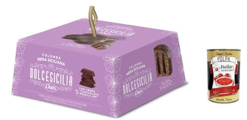 3x Dais Colomba pasquale Nera Siciliana farcita e ricoperta al cioccolato di Modica gefüllt und überzogen mit Modica-Schokolade 800g+ Italian Gourmet polpa 400g von Italian Gourmet E.R.