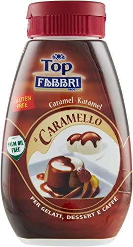 3x Fabbri Topping Caramello süße Karamellsauce für Eis, Desserts und Kaffee 225g Gluten-frei gebrauchsfertige Sauce dessertsaucen von Italian Gourmet E.R.