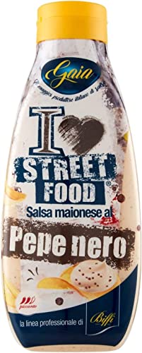 3x Gaia Salsa al pepe nero Sauce mit schwarzem Pfeffer - Street Food 800 ml von Italian Gourmet E.R.