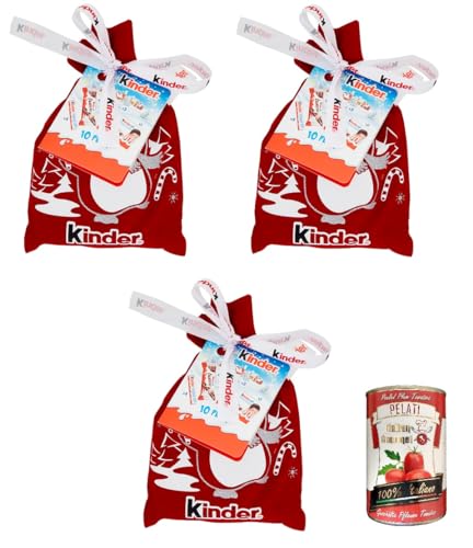 3x Kinder Ferrero Happy Snack T10 Weihnachtstüte 290gr ++ Italian Gourmet pelati 400gr von Italian Gourmet E.R.