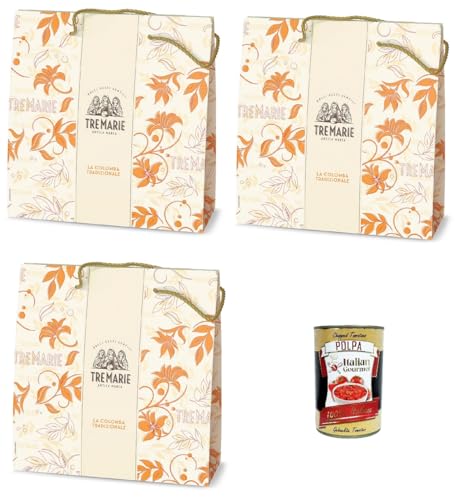 3x Le Tre Marie Colomba classica, klassischer Osterkuchen 750 gr.+ Italian Gourmet polpa 400g von Italian Gourmet E.R.