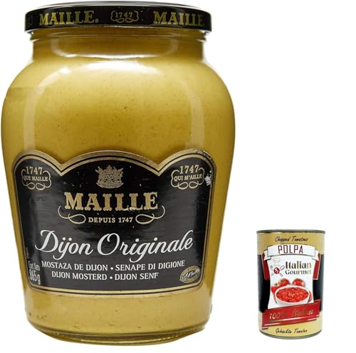 3x Maille Dijon-Senf Originale, Mostarda Big Size, Mustard 865 g + Italian Gourmet polpa 400g von Italian Gourmet E.R.