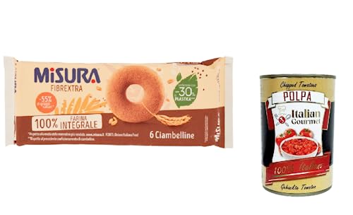 3x Miusra Ciambelline Integrali Fibraextra Kuchen Vollkornmehl Wholemeal Donuts 230g + Italian Gourmet polpa 400g von Italian Gourmet E.R.