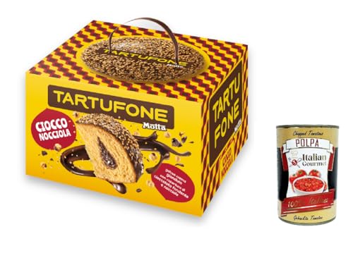 3x Motta Tartufone Ciocco Nocciola mit Haselnusscreme verziert mit dunkler Schokolade und gehackte Haselnüsse 650g + Italian Gourmet polpa 400g von Italian Gourmet E.R.