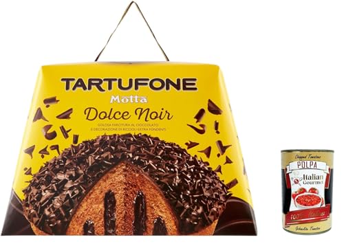 3x Motta Tartufone DolceNoir leckere Kakaofüllung bedeckt mit dunkler Schokolade 650g + Italian gourmet polpa 400g von Italian Gourmet E.R.