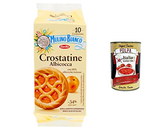 3x Mulino Bianco Crostatina Albicocca törtchen mit Aprikose 400 g + Italian gourmet polpa 400g von Italian Gourmet E.R.