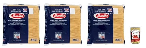 3x Pasta Barilla Linguine Ristorante Nr. 98 italienisch Nudeln 5kg pack + Italian Gourmet polpa von Italian Gourmet E.R.