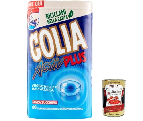 3x Perfetti Golia Activ Plus Süßigkeiten frisch Geschmack Bonbon Lollies 146g + Italian Gourmet polpa 400g von Italian Gourmet E.R.