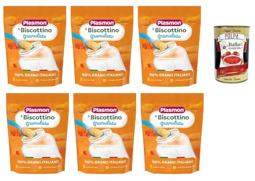 3x Plasmon Primi Mesi - Biscottino Granulato Senza Glutine dal 6°Mese, 6 x 350g von Italian Gourmet E.R.