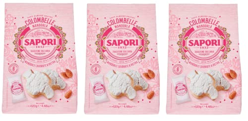 3x Sapori Mandorle Colombelle Weiche Mandelpaste Mandel-Süßware Produkt 127g Beutel 6 Praktischen Einzelportionen von Italian Gourmet E.R.