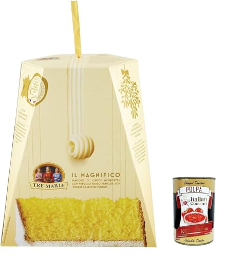 3x Tre Marie Il Pandoro Magnifico weiche mit feiner französischer Butter 1kg + Italian gourmet polpa 400g von Italian Gourmet E.R.