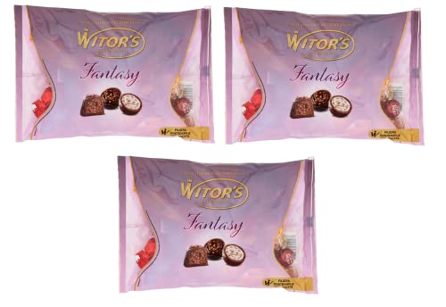 3x Witor's Fantasy Schokoladen-Pralinen-Mischung Schokoladenpraline 400g Packung von Italian Gourmet E.R.