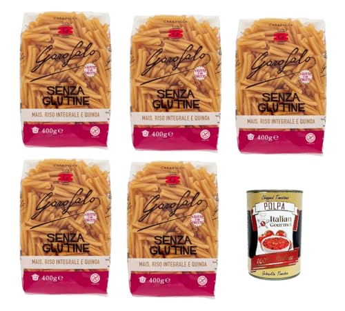 5x Garofalo Casarecce 400 g Senza Glutine Glutin free, glutenfrei Pasta Noodles + Italian Gourmet Polpa 400 g von Italian Gourmet E.R.