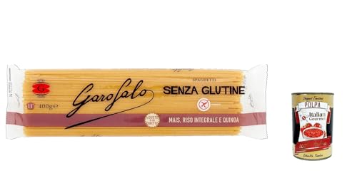 5x Spaghetti 400 g Senza Glutine Glutin free, glutenfrei Pasta Noodles + Italian Gourmet Polpa 400 g von Italian Gourmet E.R.