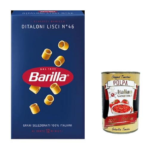 5x Pasta Ditaloni lisci Nr. 46 italienisch Nudeln 500 g pack + Italian Gourmet polpa 400g von Italian Gourmet E.R.