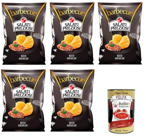 5x Salati Preziosi Chips mit Barbecue-Geschmack 170gr + Italian Gourmet polpa 400g von Italian Gourmet E.R.