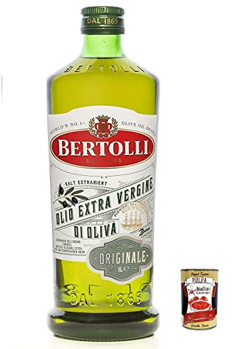 6x Bertolli Natives Olivenöl Extra Originale, 1er Pack (6 x 1000 ml) + Italian Gourmet Polpa von Italian Gourmet E.R.