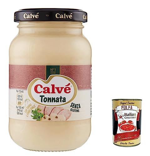 6x Calvè Salsa Tonnata Thunfischsauce würzen soße Salad sauce 225 ml + Italian Gourmet polpa 400g von Italian Gourmet E.R.