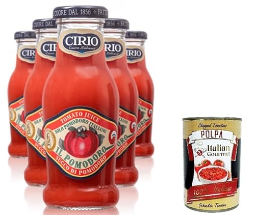 6x Cirio Succo di pomodoro Tomatensaft 200ml+ Italian Gourmet polpa 400g von Italian Gourmet E.R.