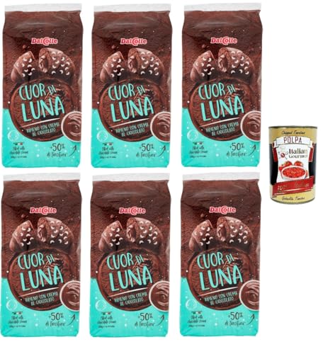 6x DALCOLLE COUR DI LUNA Mit Schokoladencreme gefüllte Croissants 250 GR+ Italian Gourmet polpa 400g von Italian Gourmet E.R.