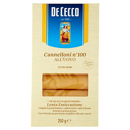 6x De cecco cannelloni all'uovo No. 110 Nudeln mit ei 250g + Italian Gourmet Polpa 400g von Italian Gourmet E.R.