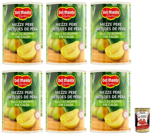 6x Del Monte Mezze Pere in Sciroppo,Halbe Birnen in Sirup,Frucht in Sirup,420g Dose + Italian Gourmet Polpa di Pomodoro 400g Dose von Italian Gourmet E.R.