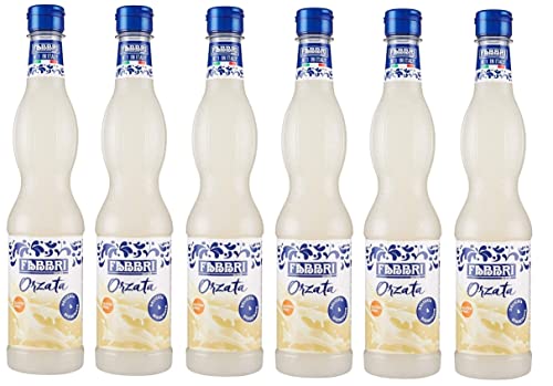 6x Fabbri Sciroppo Orzata Gerstensirup Sirup Ideal für Cocktails und Getränke Alkoholfreie Getränke PET 560ml von Italian Gourmet E.R.